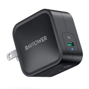 RAVPower PowerPort GaN PD Pioneer 61W Wall Charger UK Black