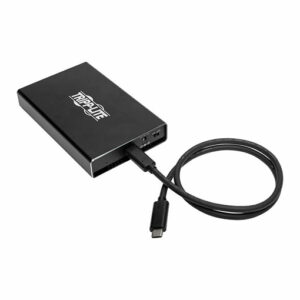 Tripp Lite USB 3.1 Gen 2 (10 Gbps) SATA SSD/HDD to USB-C Enclosure Adapter with UASP Support, Metal Housing, Thunderbolt™ 3 Compatible