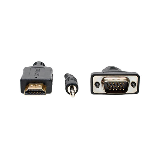 Tripp Lite HDMI to VGA + Audio Active Adapter and Converter Cable, HDMI to Low-Profile HD15 + 3.5mm (M/M), 15 ft. (4.57 m)