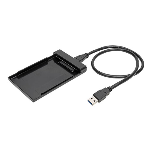 Tripp Lite USB 3.0 SuperSpeed External 2.5 in. SATA Hard Drive Enclosure with Built-In Cable and UASP Support