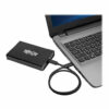 Tripp Lite USB 3.1 Gen 2 (10 Gbps) SATA SSD/HDD to USB-C Enclosure Adapter with UASP Support, Metal Housing, Thunderbolt™ 3 Compatible