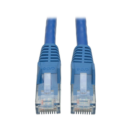 Tripp Lite Cat6 Gigabit Snagless Molded (UTP) Ethernet Cable (RJ45 MM), Blue, 5 ft. (1.52 m)