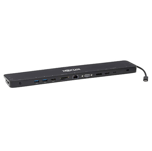 Tripp Lite USB-C Dock - 4K HDMI, VGA, USB 3.2 Gen 1, USB-A/C Hub, GbE, Memory Card, 100W PD Charging