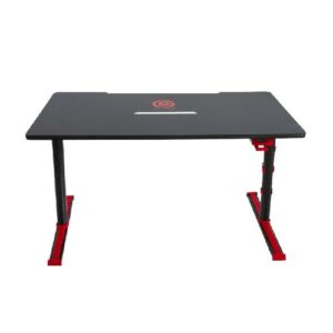 Twisted Mind Gaming Desk – Flat Platform GDTS 4F - Black and Red