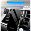 YESIDO C87 Elegant Tempered Glass Panel Car Air Vent Mobile Phone Holder Aluminum Alloy Gravi