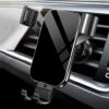YESIDO C87 Elegant Tempered Glass Panel Car Air Vent Mobile Phone Holder Aluminum Alloy Gravi