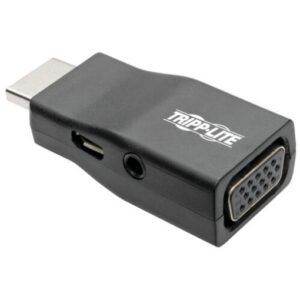 Tripp Lite Compact HDMI to VGA Adapter Video Converter with Audio (M/F)