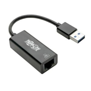 Tripp Lite USB 3.0 to Gigabit Ethernet NIC Network Adapter - 10/100/1000 Mbps, Black