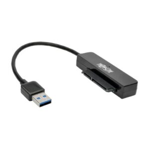 Tripp Lite USB 3.0 SuperSpeed to SATA III Adapter Cable with UASP, 2.5 in. SATA Hard Drives- Black