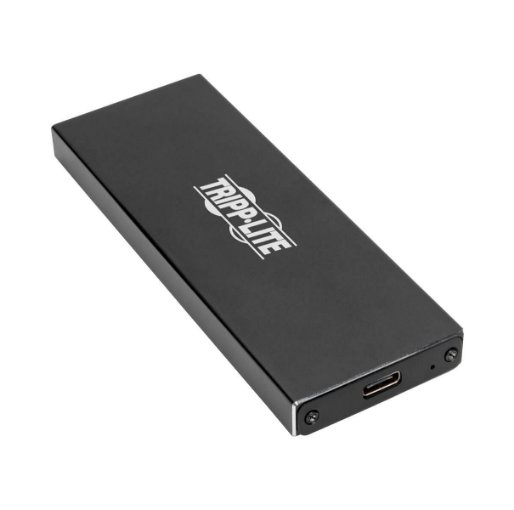 Tripp Lite USB 3.1 Gen 2 (10 Gbps) USB-C to M.2 NGFF SATA SSD (B-Key) Enclosure Adapter with UASP Support, Thunderbolt™ 3 Compatible