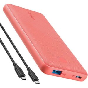 Buy Anker PowerCore Slim 10000 PD Power Bank - Pink at best price in Qatar.
