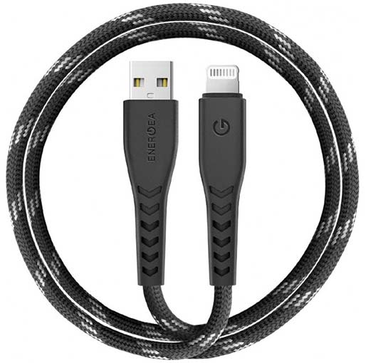 Buy Energea NyloFlex USB - Lightning MFI 3А cable 1.5 m - Black at best price in Qatar.