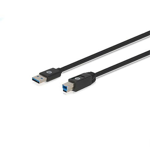 Buy HP Cable Printer USB-B to USB-A v3.0 1.5m - Black at best price in Qatar.