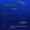 Corsair Elgato Flex Arm Kit, Four Steel Tubes with Ball Joints - Compatible with All Elgato Multi Mount Accessories - Black