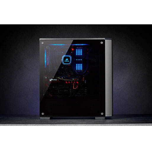 Corsair Carbide Series 175R RGB Tempered Glass Mid-Tower ATX Gaming Case — Black