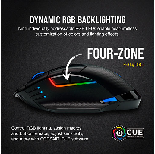 Corsair DARK CORE RGB PRO Wireless Gaming Mouse