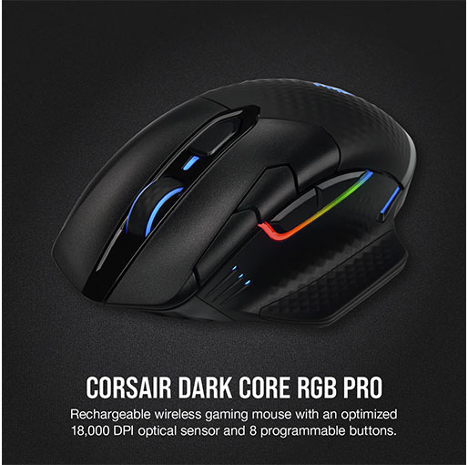 Corsair DARK CORE RGB PRO Wireless Gaming Mouse