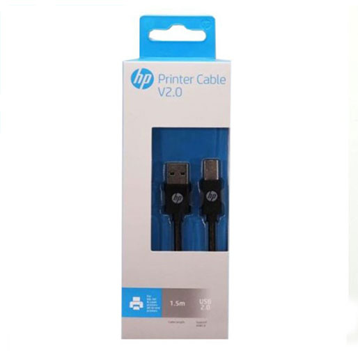 HP Cable Printer USB-B to USB-A v2.0 1.5m - Black