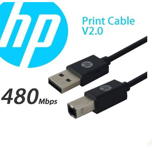 HP Cable Printer USB-B to USB-A v2.0 1.5m - Black