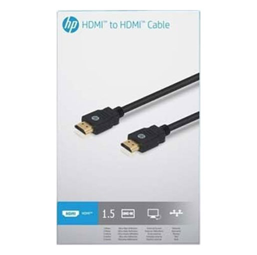 HP HDMI to HDMI Cable 1.5m Polybag - Black
