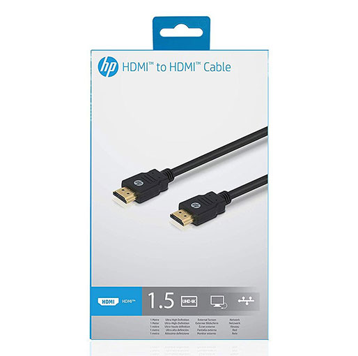 HP HDMI to HDMI Gold Lead Cable 4K 1.5 Meters
