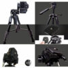 Jmary KP-2234 Professional Aluminium Tripod for All DSLR Cameras (Black)