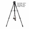 Jmary KP-2234 Professional Aluminium Tripod for All DSLR Cameras (Black)