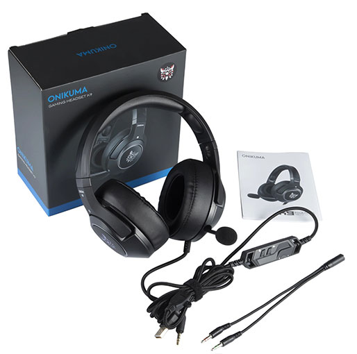 Onikuma K9 Retractable Mic Gaming Headset