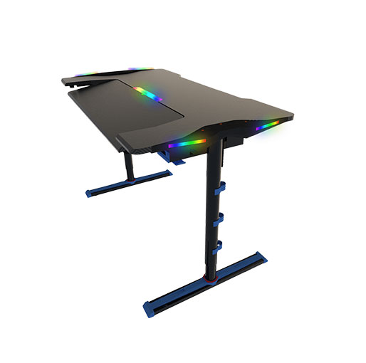 Twisted Minds GDTS-4 RGB Gaming Desk - Black/Blue