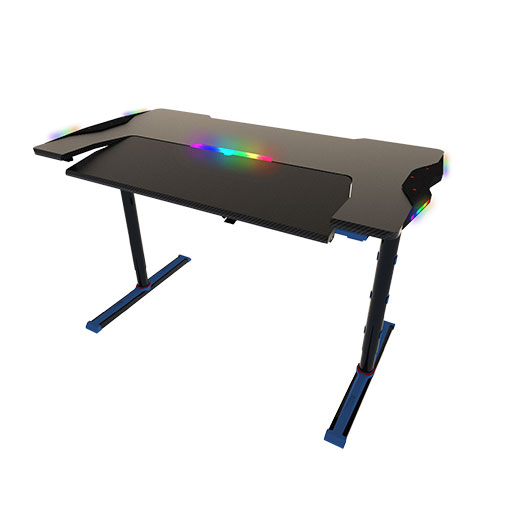 Twisted Minds GDTS-4 RGB Gaming Desk - Black/Blue