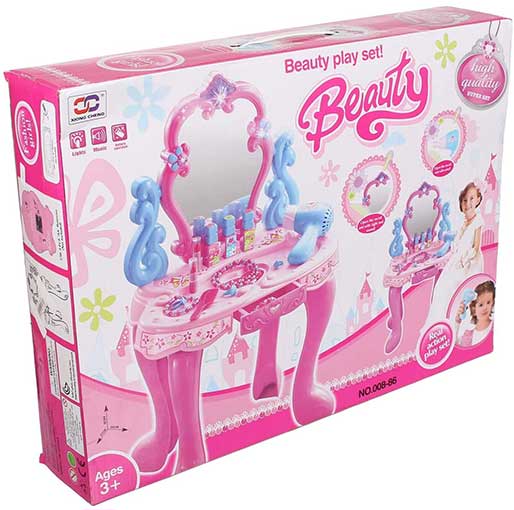 Buy Beauty Dresser Play Set for Girls - Multi Color at best price in Qatar.