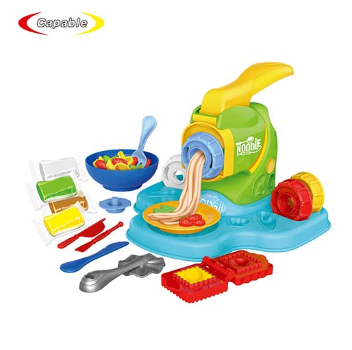 Buy Kids toy diy color play cooking noodle dough clay maker machine with bowl accessories at best price in Qatar.