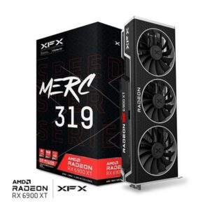 XFX Speedster MERC 319 AMD Radeon™ RX 6900 XT Black Gaming Graphics Card with 16GB GDDR6, AMD RDNA™ 2