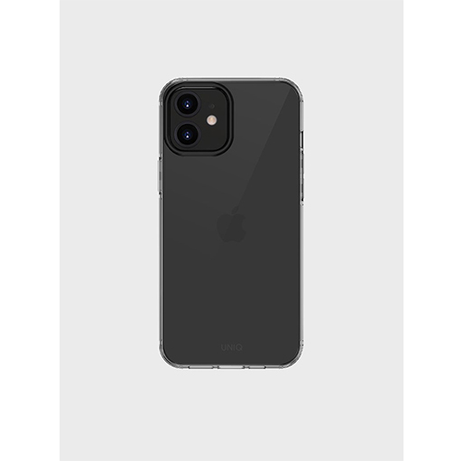 Buy UNIQ iPhone 12 / 12 Pro Hybrid air Fender Antimicrobial Black Case -Grey at best price in Qatar.
