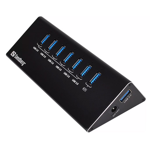 Buy Sandberg 6+1Port USB3.0 Hub at best price in Qatar.