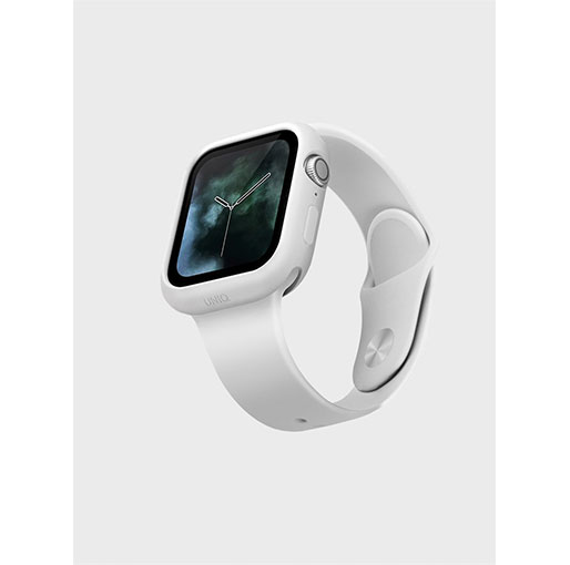 UNIQ Lino Premium Liquid Silicone Case for Apple Watch Series SE 6 5 4 (44mm) - White