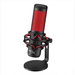 Buy HyperX QuadCast - USB Condenser Gaming Microphone, for PC, PS4, PS5 and Mac, Anti-Vibration Shock Mount, Four Polar Patterns, Pop Filter, Gain Control, Podcasts, Twitch, YouTube, Discord, Red LED in Qatar