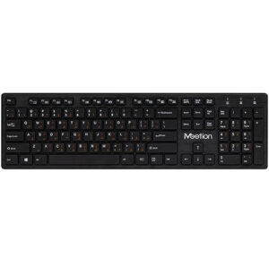 Meetion Slim 2.4G Wireless Keyboard Chocolate Computer Keyboard