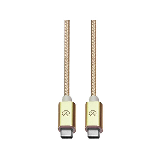 Xcell USB Type C Cable, 1.5 M, Nylon, CB-300CC - Gold