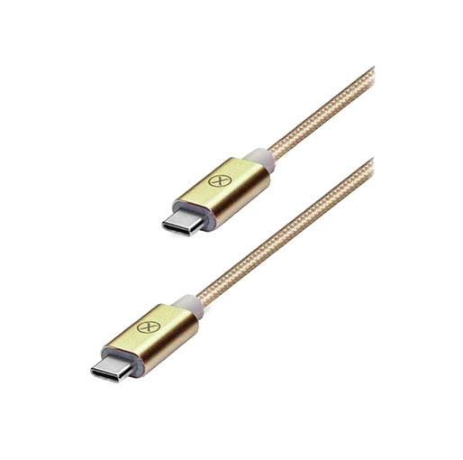 Xcell USB Type C Cable, 1.5 M, Nylon, CB-300CC - Gold