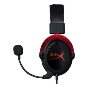 HyperX Cloud II - Gaming Headset, 7.1 Surround Sound, Memory Foam Ear Pads, Durable Aluminum Frame, Detachable Microphone, Works with PC, PS4, Xbox One - Red