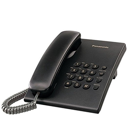 Buy Panasonic KX-TS500B Integrated Corded Phone System - Black at best price in Qatar.