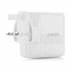 Anker PowerPort III Duo High Speed 40W 2-Port PIQ 3.0 Type C Foldable Fast Charger - White