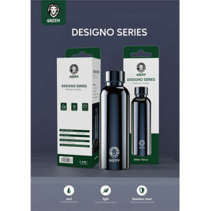 Green Designo Series Stainless Steel Premium Quality Water Bottle