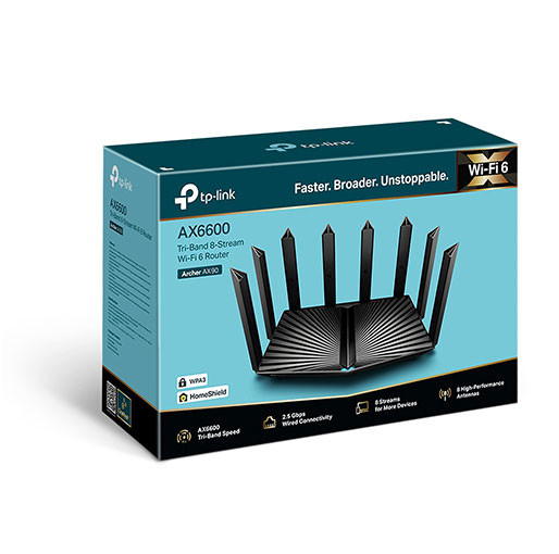 TP-Link Archer AX90 AX6600 MU MIMO Gigabit Tri Band WiFi 6 Router