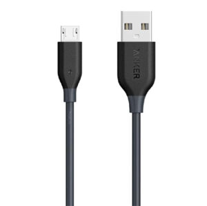 Buy Anker PowerLine Micro USB - 3ft Fast and Durable Charging Cable - Black at best price in Qatar.