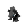 Buy Powerology Fast Wireless Charger Car Mount 15W with Air Vent Mounting and QC3.0 Car Charger - Black at best price in Qatar.