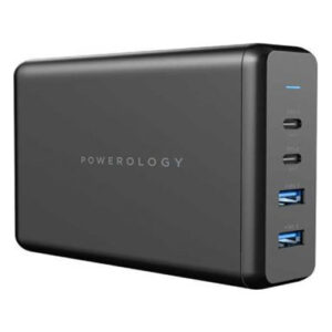 Buy Powerology 4-Port Quick Charging Power Terminal 156W UK - Black at best price in Qatar.