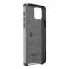 Cellularline Elite - iPhone 12 Pro Max Stylish smartphone case with faux leather and matching satin-finish aluminium buttons - Black