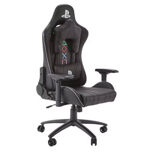 X Rocker Officially Licensed PlayStation Amarok PC Gaming Chair with Multicolour LED Lights
